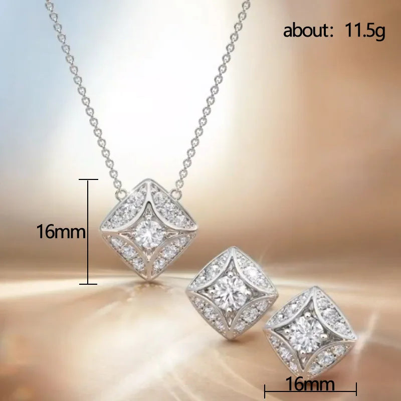 Rhombus necklace/earring selections