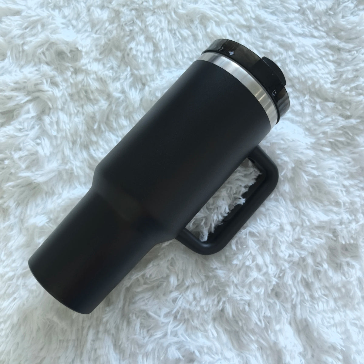 40 oz Stainless-Steel Travel Tumbler with Handle and Straw