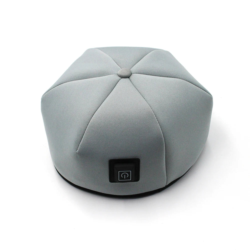 Black red-light therapy cap
