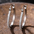 Large round hoop earrings