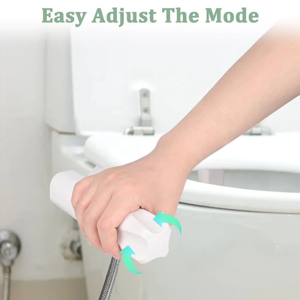 White non-electric detachable bidet attachment, ABS plastic