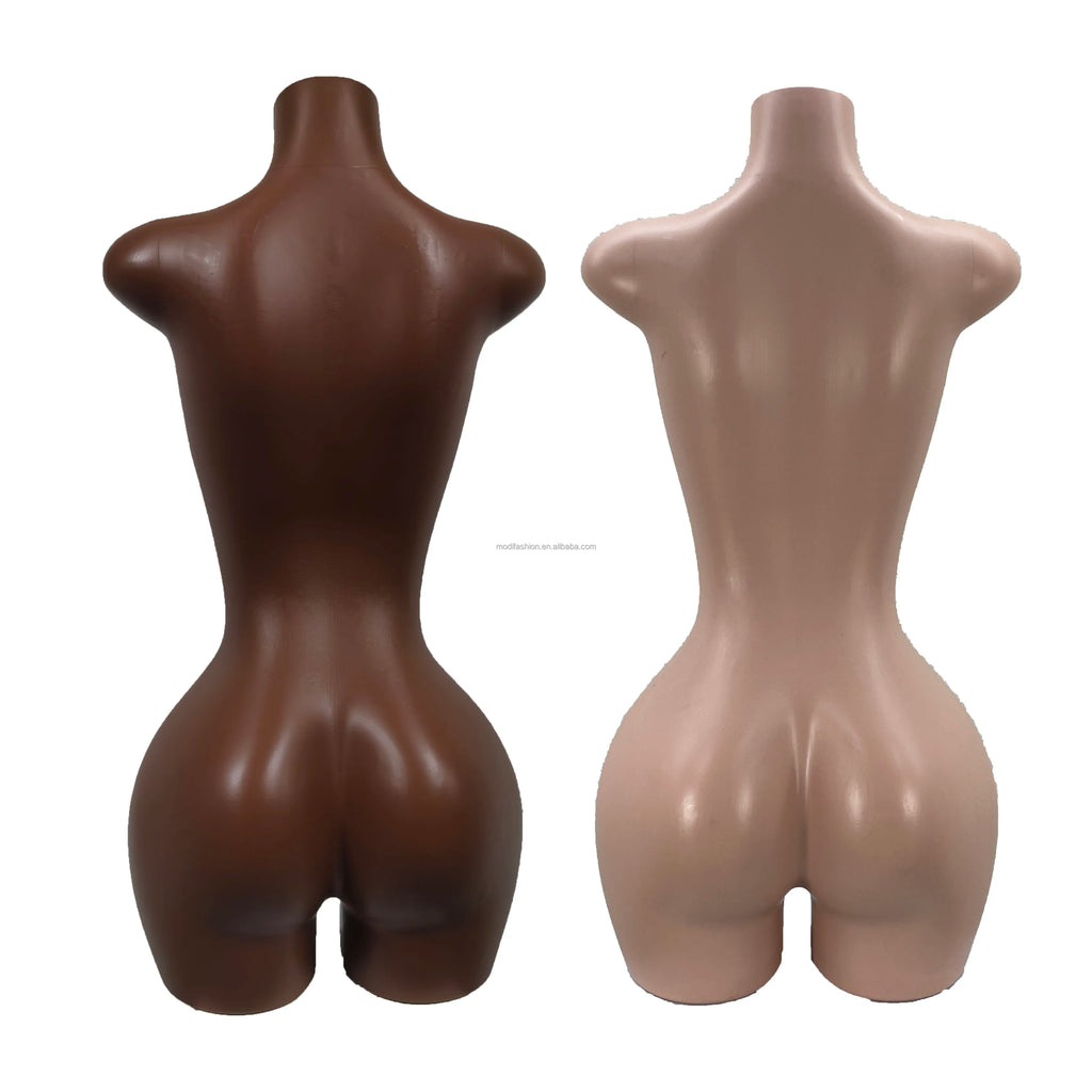 Fabric BBL curvy Brazilian female dress-form torso