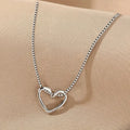 Openwork heart choker