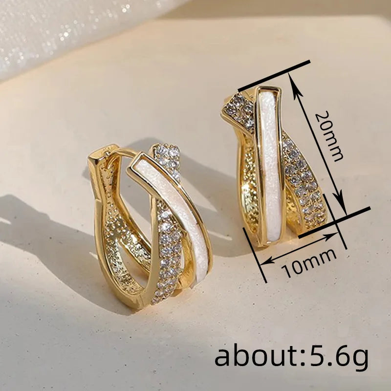 Cross-design ear cuffs