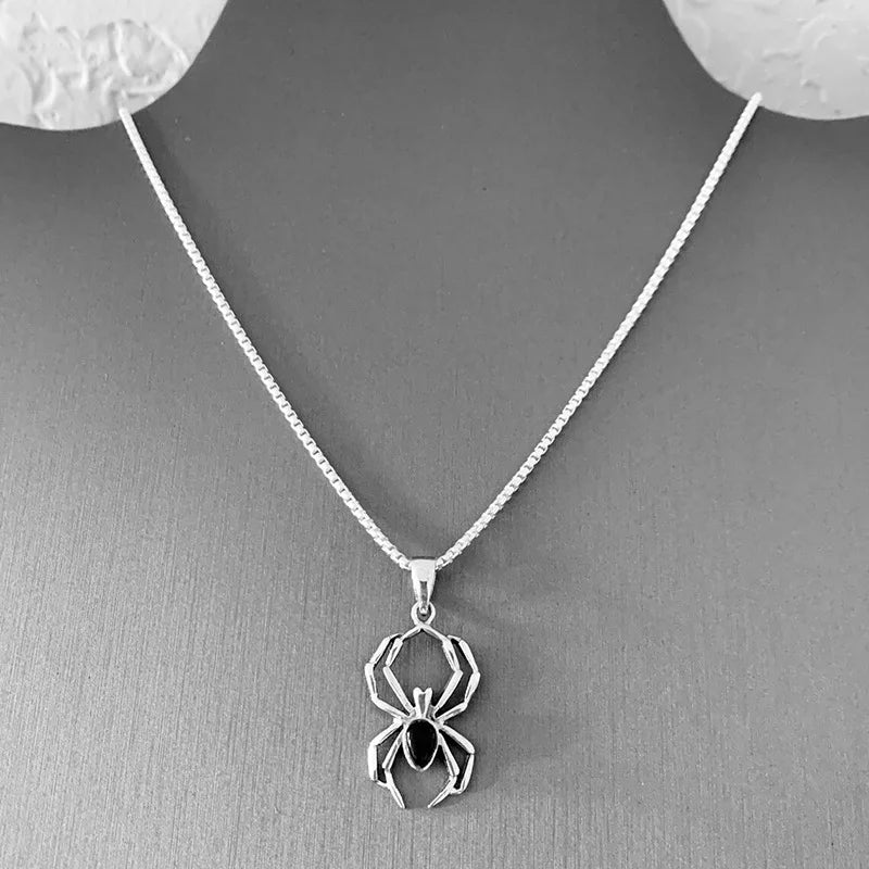 Halloween ghost/spider necklace