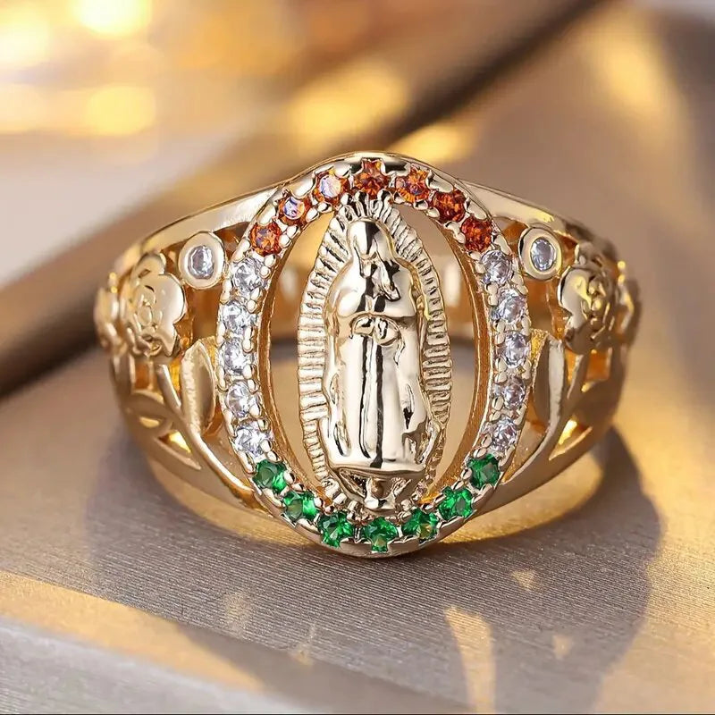 Goddess oval ring