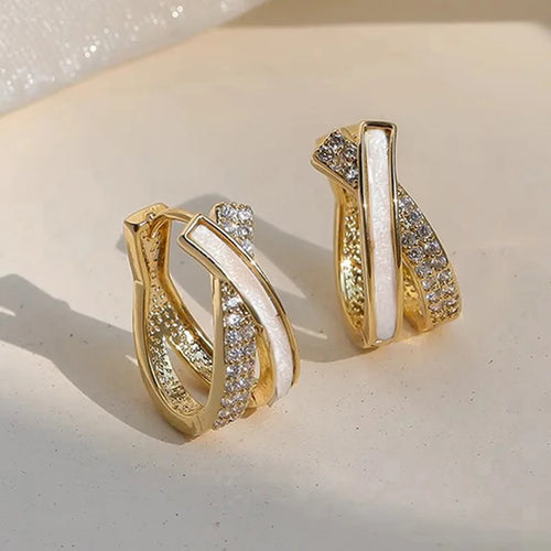Cross-design ear cuffs