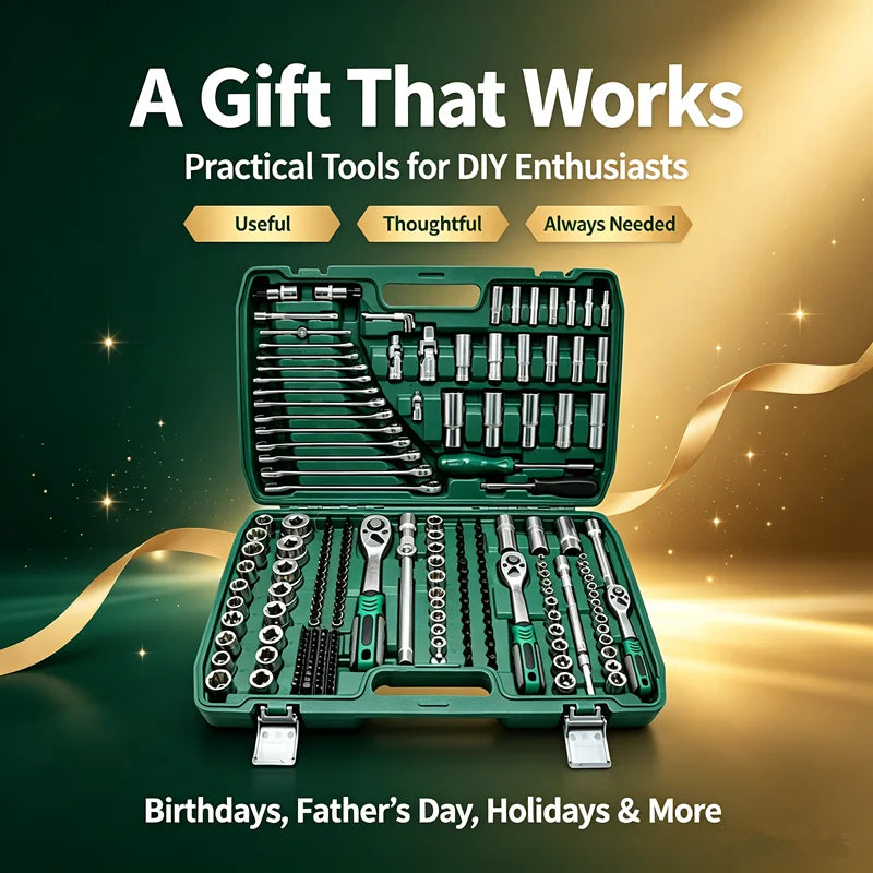 216-piece socket and ratchet wrench kit