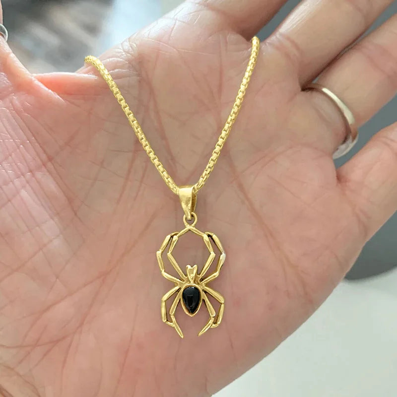 Halloween ghost/spider necklace
