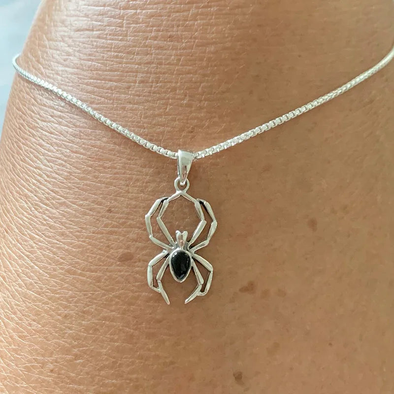 Halloween ghost/spider necklace