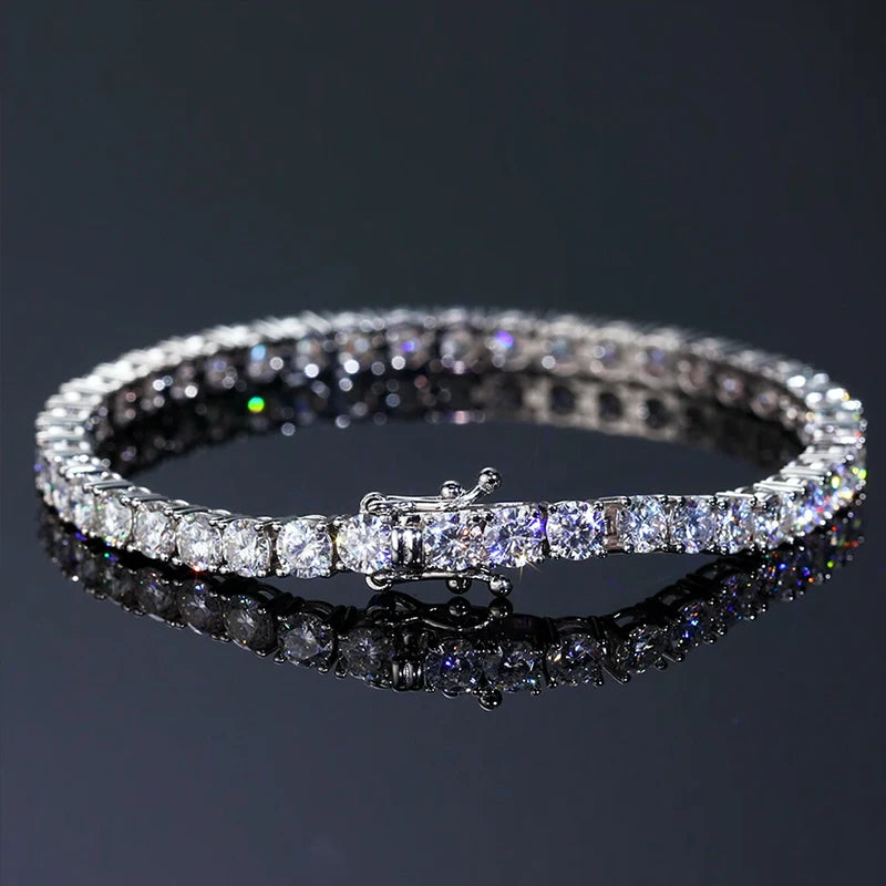 RINNTIN iced tennis-chain jewelry — listed 2 mm and larger options