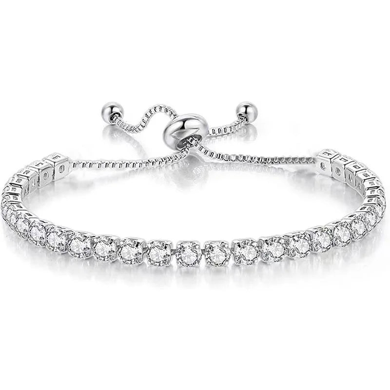 Minimalist high-sense 4 mm single-row bangle