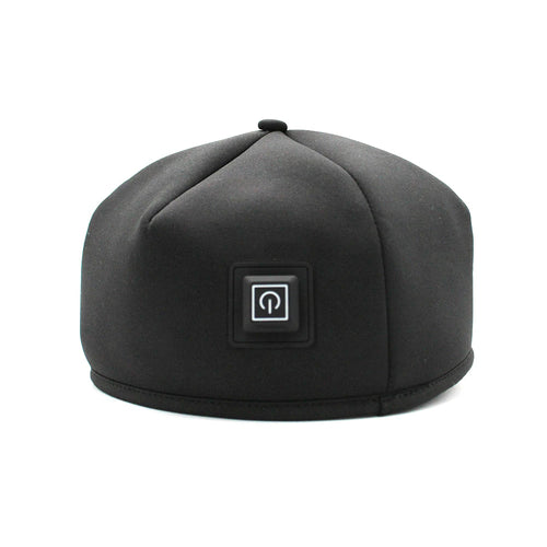 Black red-light therapy cap