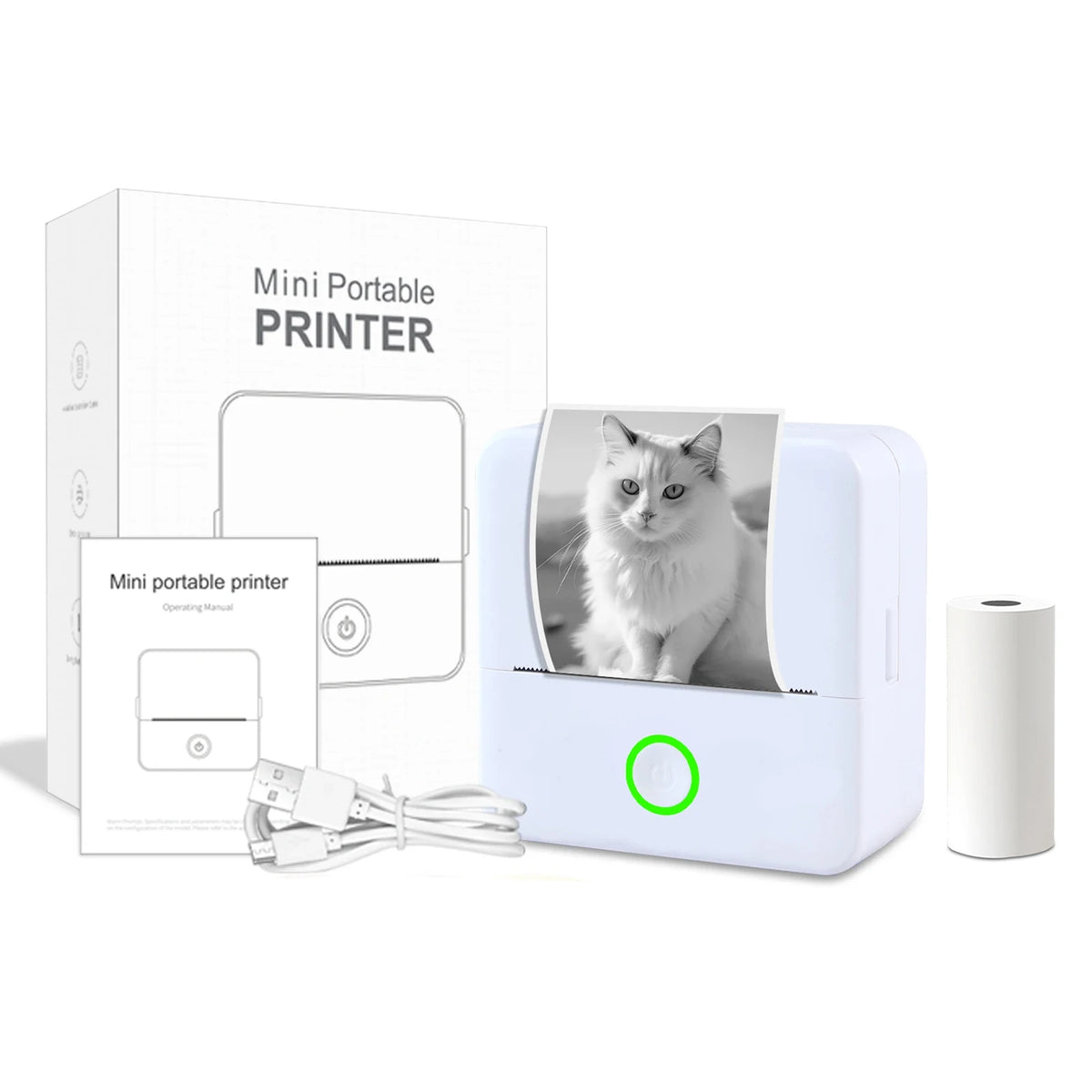 AI voice-to-image mini printer / educational toy