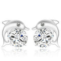 Dolphin stud earrings