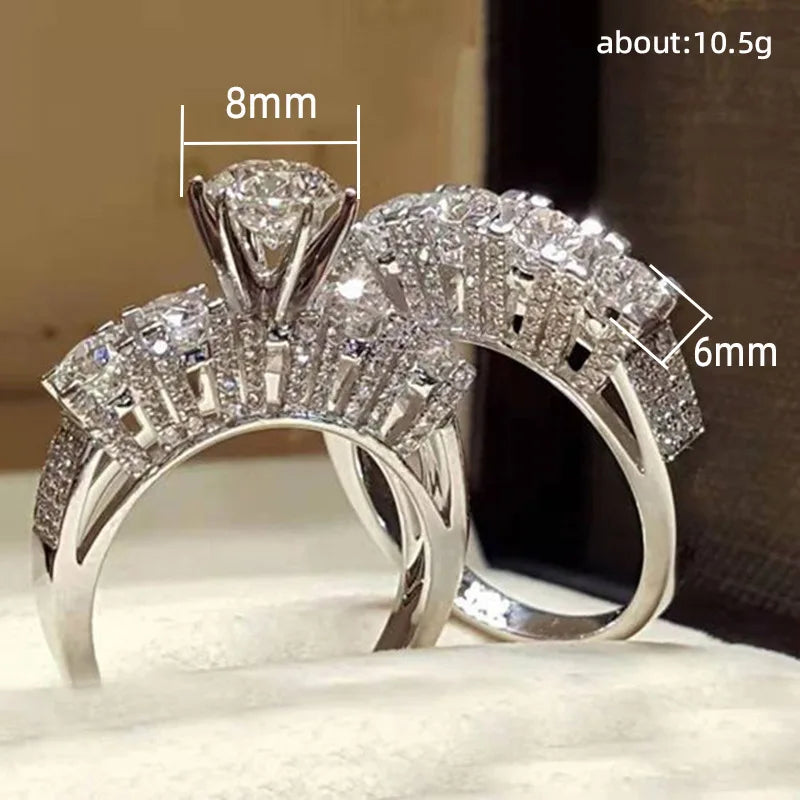 Creative classic two-piece brass ring design