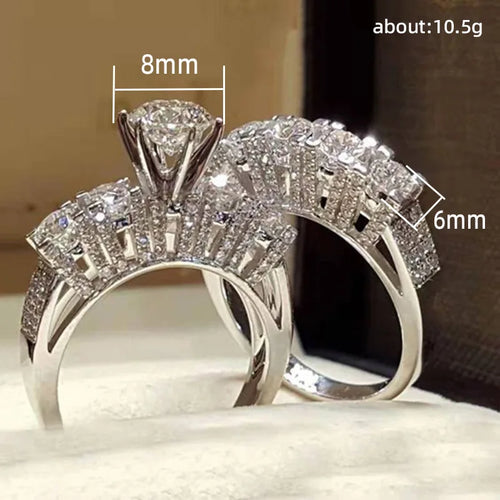 Creative classic two-piece brass ring design
