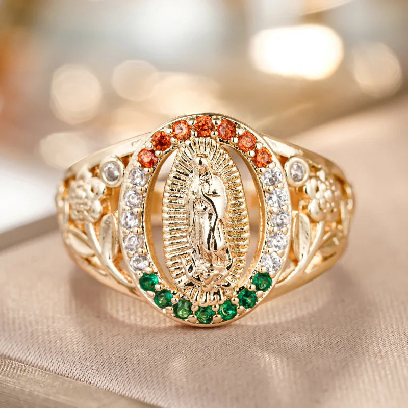 Goddess oval ring
