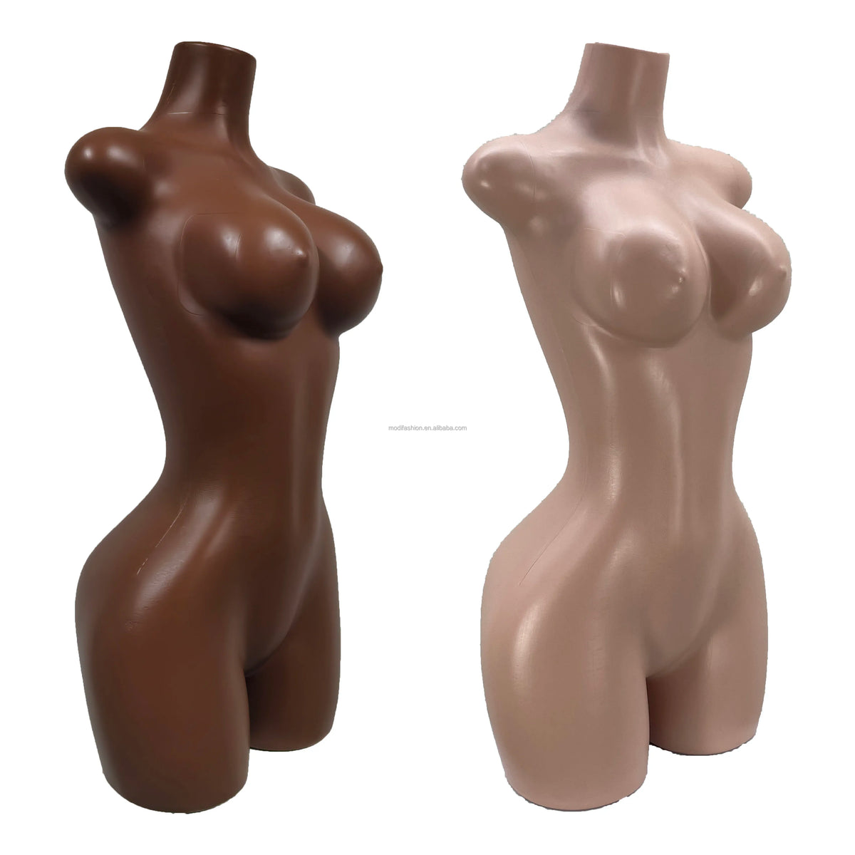 Fabric BBL curvy Brazilian female dress-form torso
