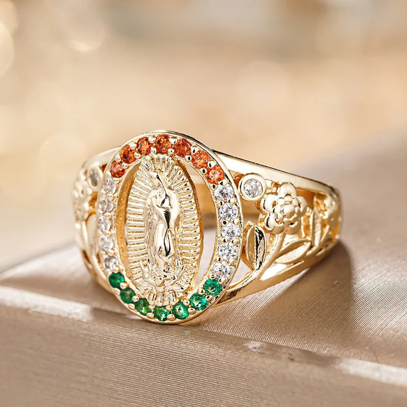 Goddess oval ring