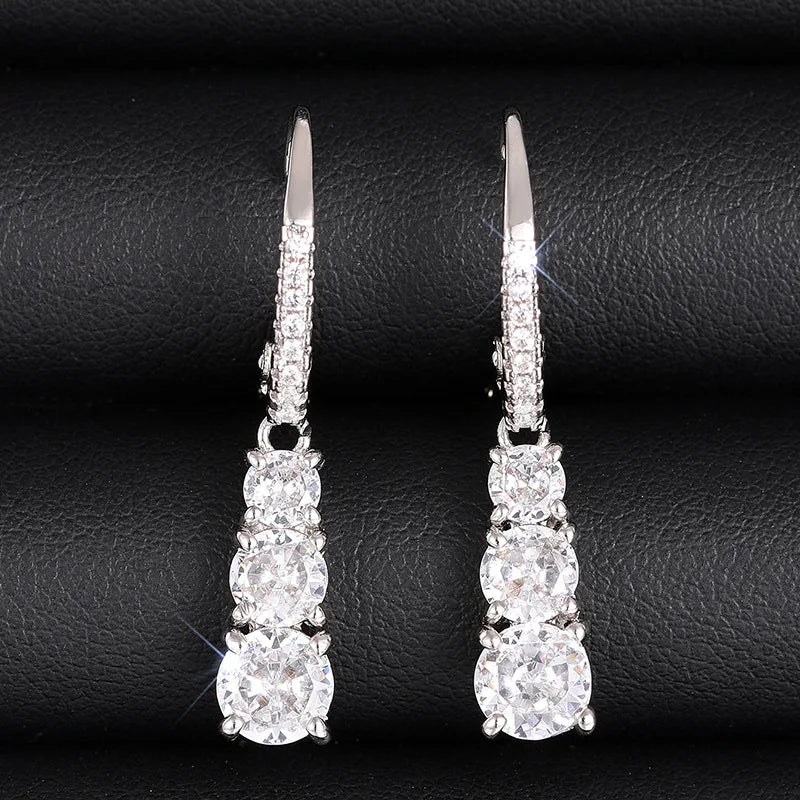Long-bar drop earrings