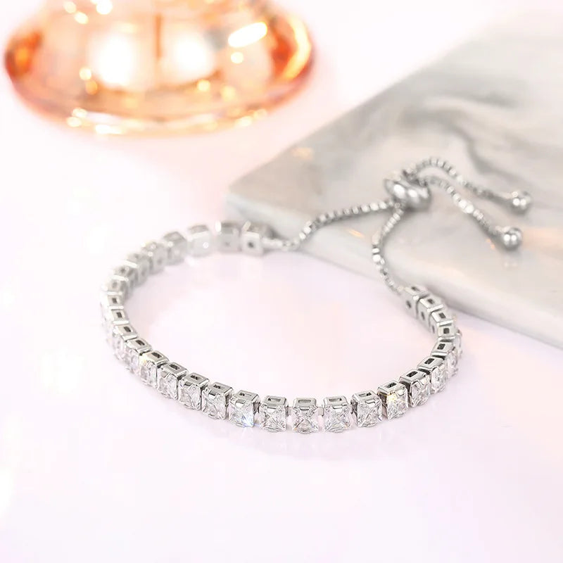 Minimalist high-sense 4 mm single-row bangle